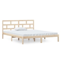 vidaXL Massivholzbett 120x190 cm