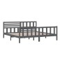 vidaXL Massivholzbett Grau 200x200 cm vidaXL Massivholzbett Grau 200x200 cm