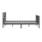 vidaXL Massivholzbett Grau 200x200 cm vidaXL Massivholzbett Grau 200x200 cm