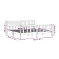 vidaXL Massivholzbett Grau 200x200 cm vidaXL Massivholzbett Grau 200x200 cm
