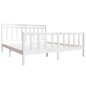 vidaXL Massivholzbett Weiß 180x200 cm vidaXL Massivholzbett Weiß 180x200 cm