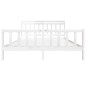 vidaXL Massivholzbett Weiß 180x200 cm vidaXL Massivholzbett Weiß 180x200 cm