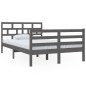 vidaXL Massivholzbett Grau 120x190 cm vidaXL Massivholzbett Grau 120x190 cm