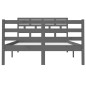 vidaXL Massivholzbett Grau 120x190 cm vidaXL Massivholzbett Grau 120x190 cm