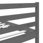 vidaXL Massivholzbett Grau 120x190 cm vidaXL Massivholzbett Grau 120x190 cm