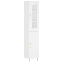 vidaXL Highboard Weiß 34,5x34x180 cm Holzwerkstoff 