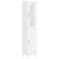 vidaXL Highboard Weiß 34,5x34x180 cm Holzwerkstoff vidaXL Highboard Weiß 34,5x34x180 cm Holzwerkstoff