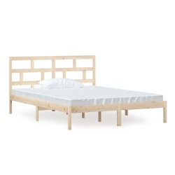 vidaXL Massivholzbett 150x200 cm