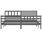 vidaXL Massivholzbett Grau 200x200 cm vidaXL Massivholzbett Grau 200x200 cm