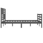 vidaXL Massivholzbett Grau 200x200 cm vidaXL Massivholzbett Grau 200x200 cm
