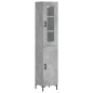 Highboard Betongrau 34,5x34x180 cm Holzwerkstoff Highboard Betongrau 34,5x34x180 cm Holzwerkstoff