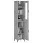 Highboard Betongrau 34,5x34x180 cm Holzwerkstoff Highboard Betongrau 34,5x34x180 cm Holzwerkstoff