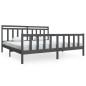 vidaXL Massivholzbett Grau 200x200 cm vidaXL Massivholzbett Grau 200x200 cm