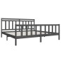 vidaXL Massivholzbett Grau 200x200 cm vidaXL Massivholzbett Grau 200x200 cm