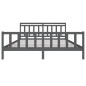 vidaXL Massivholzbett Grau 200x200 cm vidaXL Massivholzbett Grau 200x200 cm