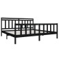 vidaXL Massivholzbett Schwarz 200x200 cm vidaXL Massivholzbett Schwarz 200x200 cm
