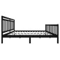 vidaXL Massivholzbett Schwarz 200x200 cm vidaXL Massivholzbett Schwarz 200x200 cm