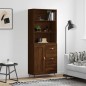 vidaXL Highboard Braun Eichen-Optik 69,5x34x180 cm Holzwerkstoff vidaXL Highboard Braun Eichen-Optik 69,5x34x180 cm Holzwerkstoff