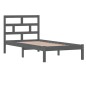 vidaXL Massivholzbett Grau 90x190 cm vidaXL Massivholzbett Grau 90x190 cm