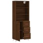 vidaXL Highboard Braun Eichen-Optik 69,5x34x180 cm Holzwerkstoff vidaXL Highboard Braun Eichen-Optik 69,5x34x180 cm Holzwerkstoff