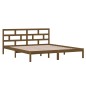 vidaXL Massivholzbett Honigbraun 135x190 cm vidaXL Massivholzbett Honigbraun 135x190 cm