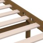 vidaXL Massivholzbett Honigbraun 135x190 cm vidaXL Massivholzbett Honigbraun 135x190 cm