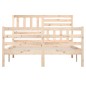 vidaXL Massivholzbett 135x190 cm vidaXL Massivholzbett 135x190 cm