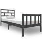vidaXL Massivholzbett Grau Kiefer 75x190 cm vidaXL Massivholzbett Grau Kiefer 75x190 cm