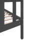 vidaXL Massivholzbett Grau Kiefer 75x190 cm vidaXL Massivholzbett Grau Kiefer 75x190 cm