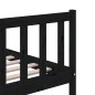 vidaXL Massivholzbett Schwarz 150x200 cm vidaXL Massivholzbett Schwarz 150x200 cm