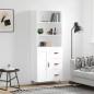 Highboard Hochglanz-Weiß 69,5x34x180 cm Holzwerkstoff Highboard Hochglanz-Weiß 69,5x34x180 cm Holzwerkstoff