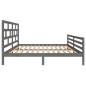 vidaXL Massivholzbett Grau 150x200 cm vidaXL Massivholzbett Grau 150x200 cm