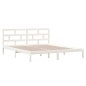 vidaXL Massivholzbett Weiß 135x190 cm vidaXL Massivholzbett Weiß 135x190 cm