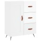 Highboard Hochglanz-Weiß 69,5x34x180 cm Holzwerkstoff Highboard Hochglanz-Weiß 69,5x34x180 cm Holzwerkstoff