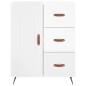 Highboard Hochglanz-Weiß 69,5x34x180 cm Holzwerkstoff Highboard Hochglanz-Weiß 69,5x34x180 cm Holzwerkstoff