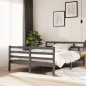 vidaXL Massivholzbett Grau Kiefer 140x190 cm vidaXL Massivholzbett Grau Kiefer 140x190 cm