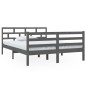 vidaXL Massivholzbett Grau Kiefer 140x190 cm vidaXL Massivholzbett Grau Kiefer 140x190 cm