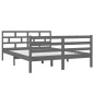 vidaXL Massivholzbett Grau Kiefer 140x190 cm vidaXL Massivholzbett Grau Kiefer 140x190 cm