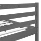 vidaXL Massivholzbett Grau Kiefer 140x190 cm vidaXL Massivholzbett Grau Kiefer 140x190 cm