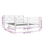 vidaXL Massivholzbett Grau Kiefer 140x190 cm vidaXL Massivholzbett Grau Kiefer 140x190 cm