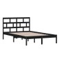 vidaXL Massivholzbett Schwarz Kiefer 120x200 cm vidaXL Massivholzbett Schwarz Kiefer 120x200 cm