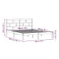 vidaXL Massivholzbett Weiß 180x200 cm vidaXL Massivholzbett Weiß 180x200 cm