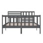 vidaXL Massivholzbett Grau 160x200 cm vidaXL Massivholzbett Grau 160x200 cm