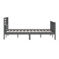 vidaXL Massivholzbett Grau 160x200 cm vidaXL Massivholzbett Grau 160x200 cm
