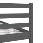 vidaXL Massivholzbett Grau 140x190 cm vidaXL Massivholzbett Grau 140x190 cm
