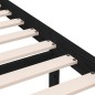 vidaXL Massivholzbett Schwarz 75x190 cm vidaXL Massivholzbett Schwarz 75x190 cm