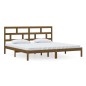 vidaXL Massivholzbett Honigbraun Kiefer 200x200 cm vidaXL Massivholzbett Honigbraun Kiefer 200x200 cm