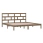 vidaXL Massivholzbett Honigbraun Kiefer 200x200 cm vidaXL Massivholzbett Honigbraun Kiefer 200x200 cm