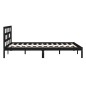 vidaXL Massivholzbett Schwarz Kiefer 160x200 cm vidaXL Massivholzbett Schwarz Kiefer 160x200 cm