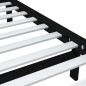 vidaXL Massivholzbett Schwarz 90x190 cm vidaXL Massivholzbett Schwarz 90x190 cm